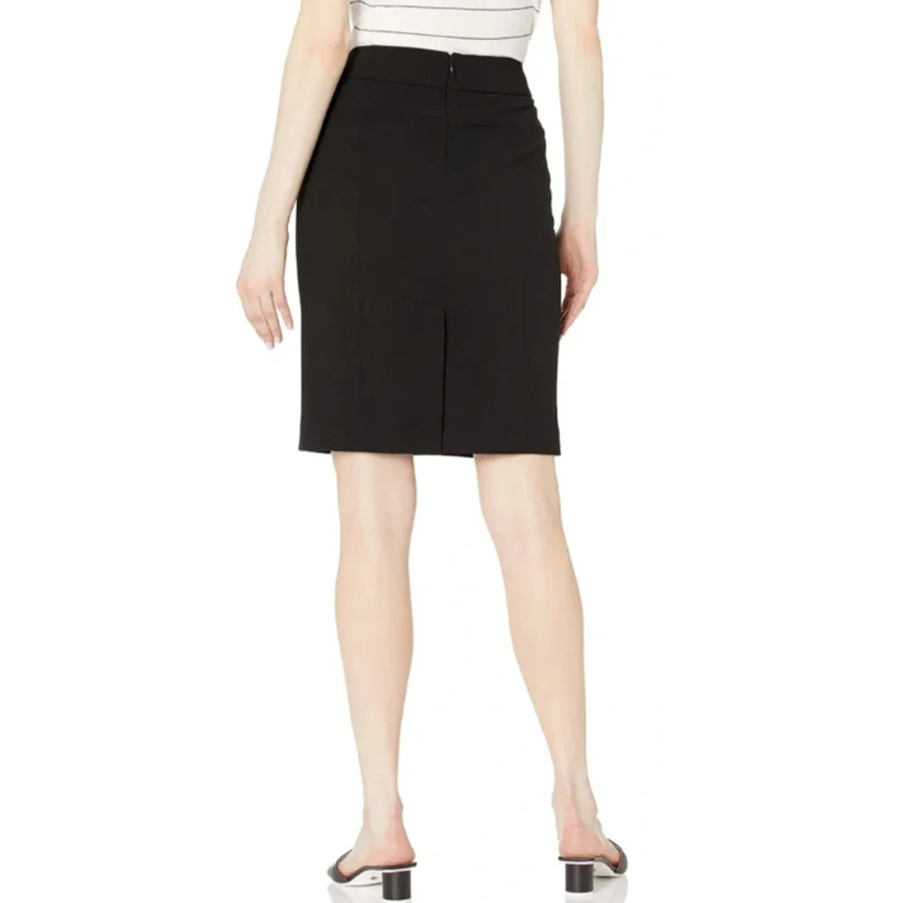 Calvin Klein Classic Black Pencil Skirt Size 4 - Picture 2 of 5